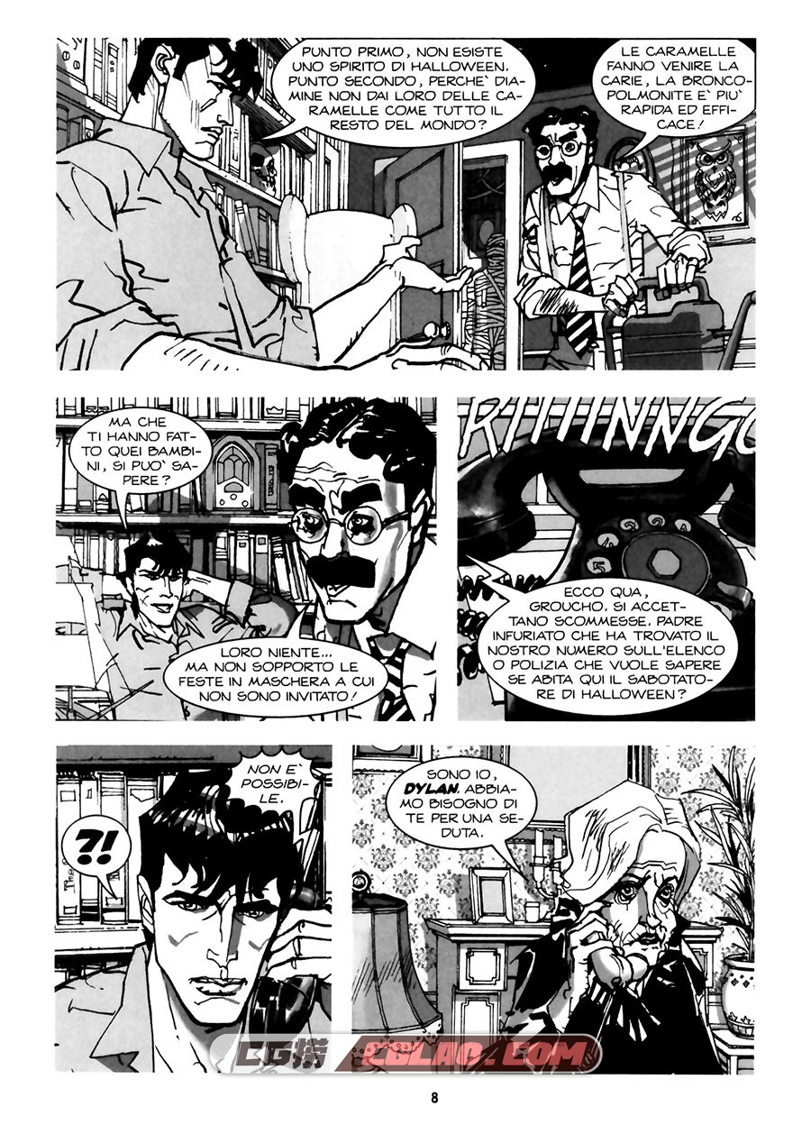 Maxi Dylan Dog 28 Mezzanotte Di Fuoco Svegliarsi Ieri E Altre Storie…  漫画,Dylan-Dog-28-008-.jpg