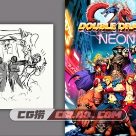 Double Dragon Neon Artbook 游戏设定资料集百度网盘下载